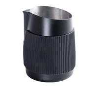 Milk Frother Cup - Milk Frother Pitcher 420ml Cappuccino Frother Cup Steamer Jug Stainless Steel Milk Frother Pitcher for Espresso Cappuccino Hot Chocolate
