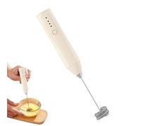 Milk Frother Electric - 3-Speed Whisk Wand, Rechargeable Foam Maker | Frothing Stick with USB Charger for Coffee, Latte, Matcha, Cappuccino, Egg Whisking, Hot Drinks, Kitchen Accessories