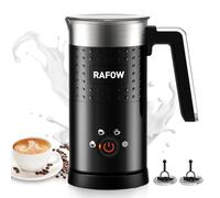 Milk Frother Electric 4 in 1 - Automatic Milk Frothers 300ml Large Capacity Milk Steamer Silent Operation Milk Heater and Warmer Hot & Cold Milk Foamer Maker for Latte Coffee Chocolate