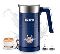 Milk Frother Electric 4 in 1 - Automatic Milk Frothers 300ml Large Capacity Milk Steamer Silent Operation Milk Heater and Warmer Hot & Cold Milk Foamer Maker for Latte Coffee Chocolate,Blue