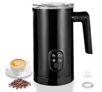 Milk Frother Electric 4-in-1 Milk Frothers 350ml Large Capacity Hot & Cold Milk Foamer Hot Chocolate Machine for Coffee Cappuccino velvetiser hot Chocolate Maker Max Temperature 70