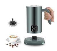 Milk Frother Electric 4 in 1 Milk Steamer Coffee Maker, 350ML Large Capacity Milk Heater and Warmer for Hot & Cold Milk Foamer for Latte Coffee Hot Chocolate Cappuccino (Green)