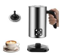 Milk Frother Electric 4 in 1 Milk Steamer Coffee Maker, 350ML Large Capacity Milk Heater and Warmer for Hot & Cold Milk Foamer for Latte Coffee Hot Chocolate Cappuccino (Silver)