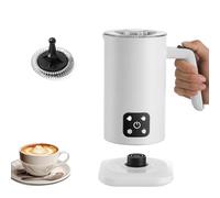 Milk Frother Electric 4 in 1 Milk Steamer Coffee Maker, 350ML Large Capacity Milk Heater and Warmer for Hot & Cold Milk Foamer for Latte Coffee Hot Chocolate Cappuccino (White)