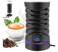 Milk Frother Electric 400W, 600ml Large Capacity Automatic Frother and Milk Steamer, Hot and Cold Foam Maker Machine for Coffee Hot Chocolate Cappuccino Latte, Black