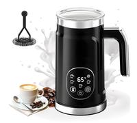 Milk Frother Electric 5-in-1, 300ml Automatic Milk Steamer and Heater, Hot & Cold Foam Maker with Touch Control, Quiet Milk Foamer for Latte Cappuccino Coffee Chocolate, Easy to Clean