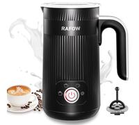 Milk Frother Electric 5 in 1 - Milk Steamer Automatic Milk Frothers 350ml Large Capacity Silent Operation Milk Heater and Warmer Hot & Cold Milk Foamer for Latte Coffee Chocolate