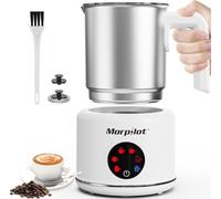 Milk Frother Electric 6 in 1 - Morpilot Automatic Milk Frothers 500ML Large Capacity Milk Steamer Stainless Steel Hot Chocolate Maker Milk Warmer and Foamer for Coffee Latte (White)