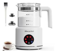 Milk Frother Electric 6 in 1 - Morpilot Automatic Milk Frothers Large Capacity 500ML Milk Steamer Visual Glass Hot Chocolate Maker Milk Warmer and Foamer for Coffee Latte