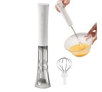 Milk Frother - Electric Foam Maker | Stainless steel design with quick shake function enhances creamy brewing of cappuccino, latte, and hot chocolate for u