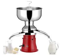 Milk Frother， Electric Milk Cream Centrifugal Separator, Kitchen Centrifuge Cream Butter Milkshake Separator, 50l/h for Turning Raw or Whole Milk into Cream and Skim Milk,Red-220v