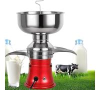 Milk Frother,Electric Milk Cream Separator, 50L/H High Efficiency, Turns Whole Milk into Skim Milk, Ideal for Goats and Cows, Includes 8L Milk Bowl