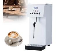 Milk Frother，Electric Milk Steamer Coffee Foam Maker, Full-Automatic Boiling Electric Milk Foam Maker, Automatic, Continuous Steam, 2500W High Power, LED Display, for Tea Coffee Shop Hotel
