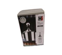 Milk Frother from Stainless Steel Handle Lid Black Plastic Insert