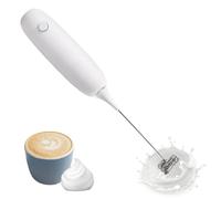 Milk Frother - Handheld Automatic Whisk | Stainless Steel Mini Drink Mixer with Fast Motor, Low Noise Design Electric Milk Whisk for Preparing Coffee, Matcha, Hot Chocolate, Latte