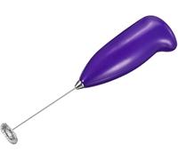 Milk Frother Handheld, Electric Egg Beater, Portable Stirrer Mixer for Matcha Coffee, Electric Milk Whisk Drink Mixer Mini Foam Maker for Hot Chocolate Frappe Latte (Purple)