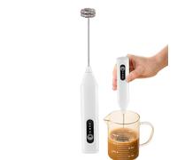 Milk Frother Handheld Electric Mixer Foamer Mini Blender | 3 Speeds Handheld Electric Foam Maker for Cappuccino, Latte, Mocha, Frappe, Tea, Hot Chocolate, Coffee, Drinks