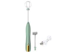 Milk Frother,Handheld Milk Frother,Battery Powered Drink Mixer,Electric Portable Whisk,Hand Frother,Matcha Mixer for Daily Coffee & Milk Tea Beverage Production & Mixing Green