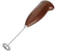 Milk frother Handheld, Stainless Steel Electric Milk Frother Foamer, Drink Mixer Foaming Machine Kitchen Blender Tool for Matcha, Latte, Cappuccino, Hot Chocolate & More (Brown)