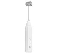 Milk Frother Handheld Whisk - Rechargeable Milk Foam Maker | Double Whisk Mīlk Frother, Or Lattes, Electric Whisker Drink Mixer Mini Foamer for Cappuccino, Frappe, Hot Chocolate