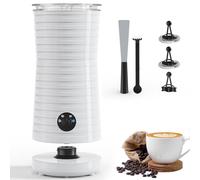 Milk Frother, Morpilot 4 in 1 Electric Milk Frothers, Hot & Cold Milk Foamer, 240ml, 400w, Smart Temperature Controls, Silent Operation, for Coffee, Cappuccino, White