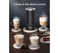 Milk Frother - Paris Rhone, 4 in 1 Automatic Coffee Hot & Cold Warmer 240ml 400w
