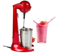 Milk Frother，Retro Milkshake Maker, Stainless Steel Cup, 2 Speed Settings, Protein Shake Mixer