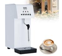 Milk Frother， Steam Milk Foam Machine, Commercial Steam Milk Foam Machine, Steam Milk Bubble Machine, 2500W High Power, LED Display, Large Capacity, for Espressos Coffee Tea Dessert Shop Bar