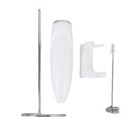 Milk Frother Wand Electric Handheld Foam Maker, Multifunctional Portable Stainless Steel - Cordless Battery Operated, Quick Whipping, Ideal for Home and Restaurant Use (White)