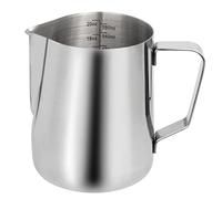 Milk Frothing Pitcher 20oz, Espresso Cappuccino Steaming Pitcher, Stainless Steel Coffee Pitcher Latte Art Barista Milk Pitcher, Measurement Scale Coffee Jug Cup 600ml