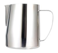 Milk Frothing Pitcher, 24oz/700ml Espresso Steaming Pitcher, Stainless Steel Milk Frother Steamer Cup for Latte Art (Silver)