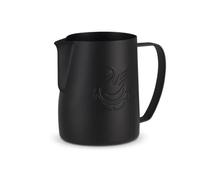 Milk Frothing Pitcher 480ml - Espresso Steaming Pitcher Steel Milk Frothing Pitcher Cappuccino Latte Art Coffee Machine Accessories Milk Jug Milk Frother Cup (Matte Black)