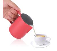 Milk Frothing Pitcher, 600ml /21oz Stainless Steel Milk Coffee Cappuccino Latte Art Barista Steam Pitchers Milk Jug Cup for Making Latte Coffee Art, Cappuccino