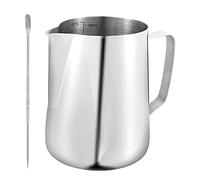 Milk Frothing Pitcher 900ml/30oz Stainless Steel Handheld Milk Jug Milk Coffee Cappuccino Latte Art Barista Steam Pitchers Milk Jug Cup with Decorating Pen for Making Cappuccino Latte Coffee Art