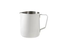 Milk Frothing Pitcher Classic Thick Latte Mug for Making Coffee and Milk for Making Latte Coffee Cappuccino(White,350ml)