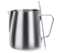 Milk Frothing Pitcher, ENLOY 12 oz Stainless Steel Creamer Frothing Pitcher, Perfect for Espresso Machines, Milk Frothers, Latte Art (350 ml)