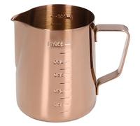Milk Frothing Pitcher Latte Cup, Rose Gold Stainless Steel Milk Pitcher Jugs for Making Latte Coffee Art Cappuccino