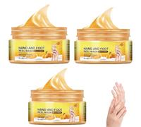 Milk Honey Hand Mask Wax - Hydrating Peel Off Wax Nourishing Exfoliating Repair Dry Rough Cracked Skin Hands Care, Exfoliating Peeling (2PCS)