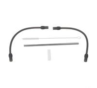 Milk Hose Set Stainless Steel for Siemens for eq6 Fully Automatic Coffee Machine - Robust Milk Tube Silicone Hose Replacement Part Compatible with Bsh 637471 (set2)