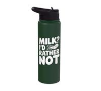 Milk I'd Rather Not - Funny Lactose Intolerant Stainless Steel Insulated Water Bottle