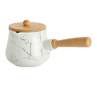 Milk Jug Gravy Boat Water Cup Pitcher Creamer Coffee Dispenser Sugar Sauce Ceramic Platinum Pattern Accessories with Lid and Handle