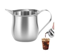 Milk Jug - Milk Jug, Sauce Holder | Stainless Steel Pouring Cup 90ml, Non-Drip Mini Dispenser for Coffee, Tea, Syrup, Latte, Multifunctional Container for Kitchen, Home and