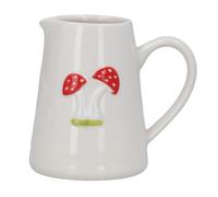 Milk Jug, Mini Jug for Sauces with Toadstools/Mushrooms, Fun Small Afternoon Tea Creamer, Housewarming Present, Kitchen Gift, Farmhouse Countryside Woodland Cottage Room Decor