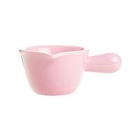 Milk Jug Small Pitcher,Ceramic Creamer Jugs,Coffee Syrup Jar Server Dipping Bowls with Dripless Pouring Spout（2pcs） Barista(A)