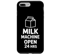 Milk Machine Open 24hrs Funny Sarcastic Saying Case for iPhone 7 Plus/8 Plus