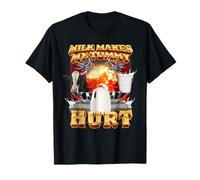 Milk Makes My Tummy Hurt Funny Oddly Specific Dank Meme T-Shirt