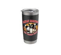 Milk Makes My Tummy Hurt Funny Unhinged Gen Z Brainrot Meme Stainless Steel Insulated Tumbler