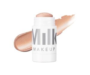 Milk Makeup Highlighter, Lit (Champagne) - 0.21 oz - Dewy Cream Highlighter Stick - Blendable & Buildable - 1,000 Swipes in Every Stick - All Skin Types - Vegan, Talc Free & Cruelty Free