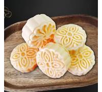 Milk mooncake,Fruit cake,Mid-Autumn Festival moon cake,gummies,dim sum,Instant biscuits,healthy snacks,delicious Chinese snacks,Sweets Gifts (Yellow peach flavor,60 pcs)