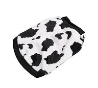 Milk Pattern Thick Prevent Hair Loss Soft Cotton Puppy Winter Pajamas Warm Jumpsuit Cute Puppy Outfit Sweater Dog Coats Anti-Hair Pajamas for Puppy (M)